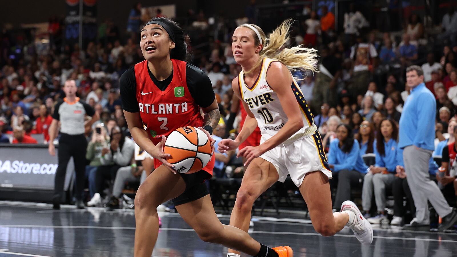 Atlanta Dream WNBA game action at Gateway Center Arena